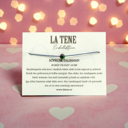 LA TENE erikollektsioon käepael RUBIIN-TSOISIIT "SÕPRUSE TALISMAN"