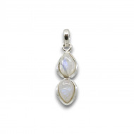 РАДУЖНЫЙ ЛУННЫЙ КАМЕНЬ кулон (серебро)
