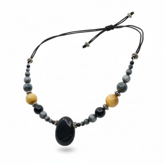 Kullisilma ja Kassisilma kristallidest kaelaehe “Hea Õnn ja Kaitse”