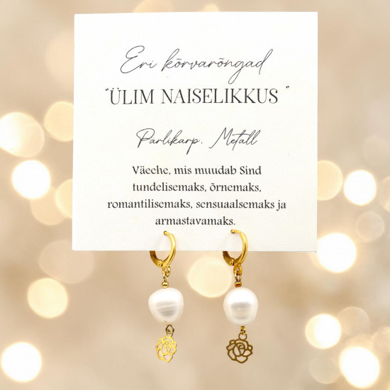 LA TENE pärlikarbist kõrvarõngad „Ülim Naiselikkus“