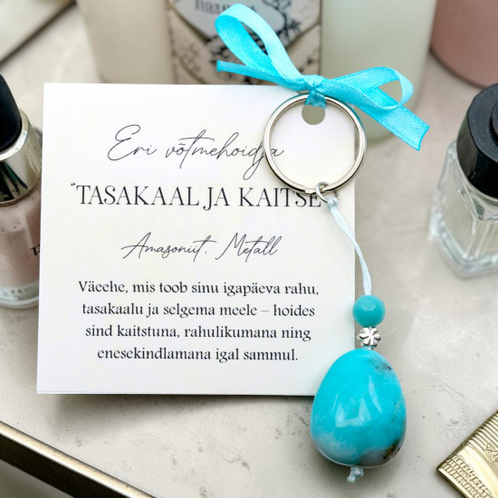 Amasoniidi kristallidest võtmehoidja La Tene erikollektsioon TASAKAAL ja KAITSE