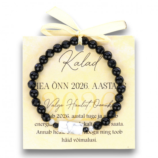 "LA TENE käekett KALAD Hea õnn 2026 Valge Hauliit, Oonüks"