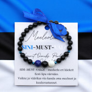 LA TENE meeleolu eri käekett "SINI-MUST-VALGE"
