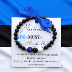 LA TENE meeleolu eri käekett "SINI-MUST-VALGE"