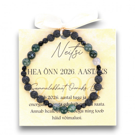 "LA TENE käekett NEITSI Hea Õnn 2026 Sammalahhaat Oonüks, Laava"