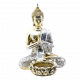 Buddha küünlaalus koduses interjööris