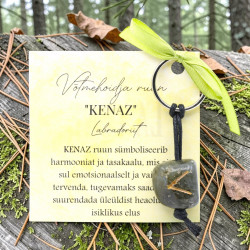 LABRADORIIT võtmehoidja ruun "KENAZ" 