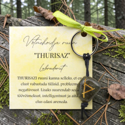 LABRADORIIT võtmehoidja ruun "THURISAZ" 