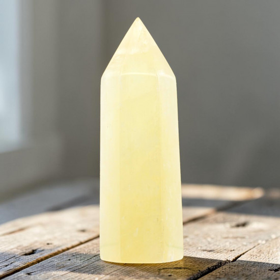 Mesikaltsiit tipp – positiivsuse ja elujõu kristall