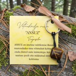 TIIGRISILM võtmehoidja ruun "ANSUZ"