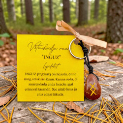 LEPIDOLIIT võtmehoidja ruun "INGUZ"