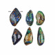AZURITE-MALACHITE with a hole different shaped AZURITE-MALACHITE with a hole different shaped