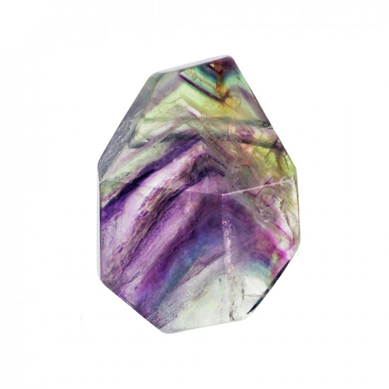 FLUORITE with a hole faceted JEWELRY FLUORITE with a hole faceted JEWELRY