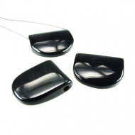 MUST OBSIDIAAN auguga erikujuline MUST OBSIDIAAN auguga erikujuline