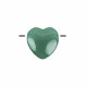 GREEN AVENTURINE with a hole heart GREEN AVENTURINE with a hole heart