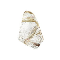 RUTIILNÕELTEGA KVARTS auguga tahutud RUTIILNÕELTEGA KVARTS auguga tahutud