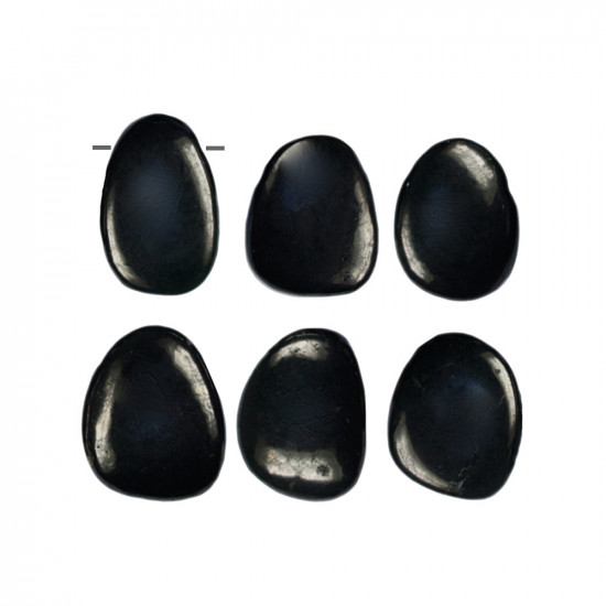 SHUNGITE with a hole JEWELLERIES SHUNGITE with a hole JEWELLERIES
