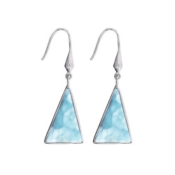 LARIMAR kõrvarõngad kolmnurk (hõbe) LARIMAR kõrvarõngad kolmnurk (hõbe)
