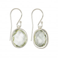PRASIOLIIT kõrvarõngad (hõbe 925) PRASIOLIIT kõrvarõngad (hõbe 925)