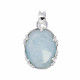 AQUAMARINE pendant covered (silver 925) AQUAMARINE pendant covered (silver 925)