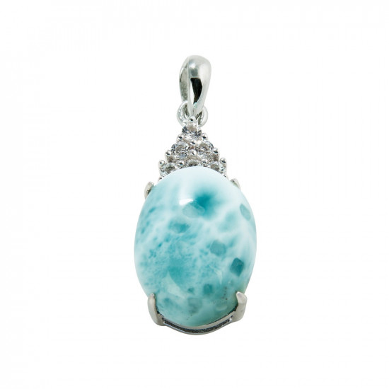 LARIMAR and SILVER TOPAZ pendant (silver 925) LARIMAR and SILVER TOPAZ pendant (silver 925)