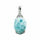 LARIMAR and SILVER TOPAZ pendant (silver 925) LARIMAR and SILVER TOPAZ pendant (silver 925)