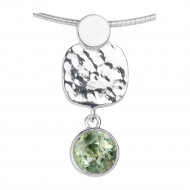 PRASIOLIIT ripats (hõbe 925) PRASIOLIIT ripats (hõbe 925)