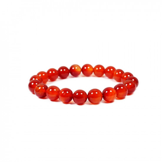 CARNELIAN bracelet (pearl 10 mm) JEWELLERIES CARNELIAN bracelet (pearl 10 mm) JEWELLERIES