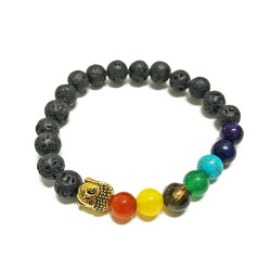 LAAVA ja TŠAKRA käekett BUDDHAGA (pärl 8 mm) LAAVA ja TŠAKRA käekett BUDDHAGA (pärl 8 mm)