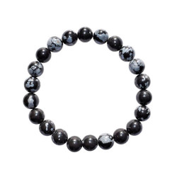 LUMIOBSIDIAAN käekett (pärl 8 mm)