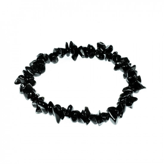 BLACK TOURMALINE bracelet chips BLACK TOURMALINE bracelet chips
