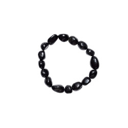 MUST TURMALIIN käekett nugget (pärl 10 mm)