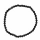 BLACK TOURMALINE bracelet (faceted pearl 4 mm) BLACK TOURMALINE bracelet (faceted pearl 4 mm)