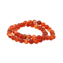 PUNANE AHHAAT käekett (pärl 8 mm)