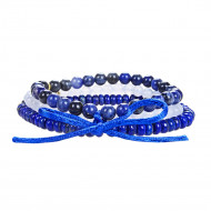 SININE PITSAHHAAT, LASURIIT JA SODALIIT käekett  SININE PITSAHHAAT, LASURIIT JA SODALIIT käekett