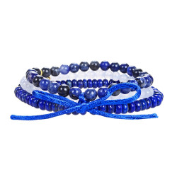 SININE PITSAHHAAT, LASURIIT JA SODALIIT käekett  SININE PITSAHHAAT, LASURIIT JA SODALIIT käekett