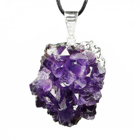 AMETHYST pendant geode (metal end) JEWELRY AMETHYST pendant geode (metal end) JEWELRY