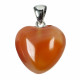 CARNELIAN pendant heart (metal) CARNELIAN pendant heart (metal)
