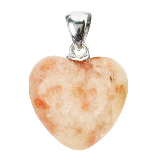 SUNSTONE heart pendant JEWELLERIES SUNSTONE heart pendant JEWELLERIES