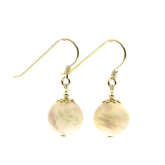 La Tene earrings "LEMON MOONSTONE" with flower LA TENE SIGNATURE BRAND La Tene earrings "LEMON MOONSTONE" with flower LA TENE SIGNATURE BRAND