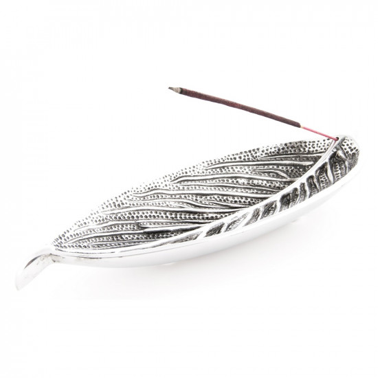 INCENSE HOLDER leaf silver INCENSE HOLDERS INCENSE HOLDER leaf silver INCENSE HOLDERS