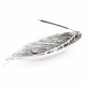 INCENSE HOLDER leaf silver INCENSE HOLDERS INCENSE HOLDER leaf silver INCENSE HOLDERS