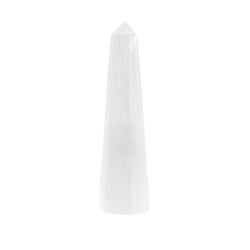 SELENIIT obelisk kuusnurkne SELENIIT obelisk kuusnurkne