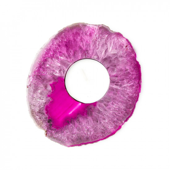 AGATE candle holder pink MAGICAL TOOLS AGATE candle holder pink MAGICAL TOOLS
