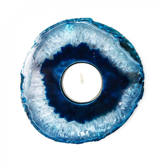 AGATE candle holder blue MAGICAL TOOLS AGATE candle holder blue MAGICAL TOOLS