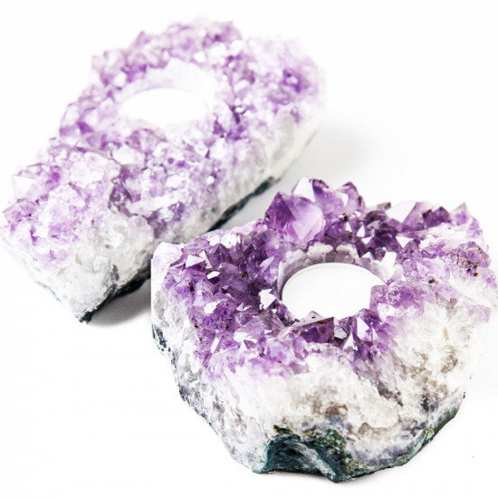 AMETHYST geode candle holder (bigger) MAGICAL TOOLS AMETHYST geode candle holder (bigger) MAGICAL TOOLS