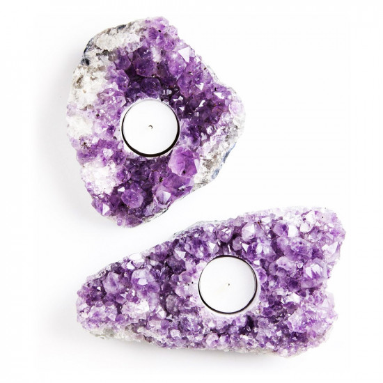 AMETHYST geode candle holder (bigger) MAGICAL TOOLS AMETHYST geode candle holder (bigger) MAGICAL TOOLS