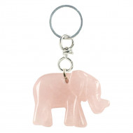 ROOSA KVARTS võtmehoidja elevant ROOSA KVARTS võtmehoidja elevant
