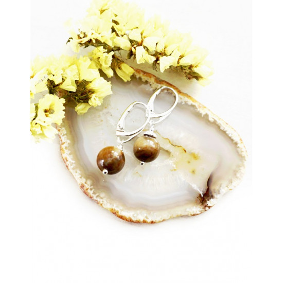 La Tene earrings "PETRIFIED WOOD" LA TENE SIGNATURE BRAND La Tene earrings "PETRIFIED WOOD" LA TENE SIGNATURE BRAND