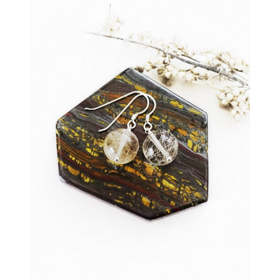 La Tene earrings "RUTILATED QUARTZ" La Tene earrings "RUTILATED QUARTZ"